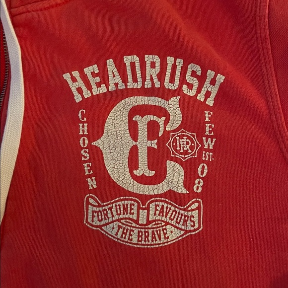 Red Headrush Zip-Up Hoodie - Picture 4 of 6